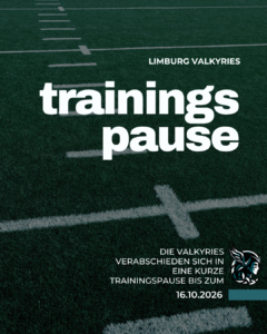 Ende der GFLW2 Season – Limburg Valkyries gehen in die Trainingspause